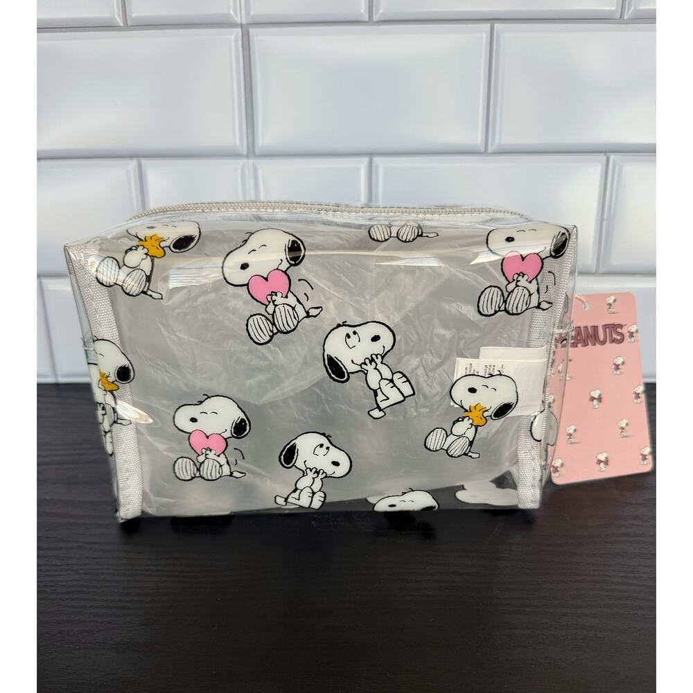 Peanuts x Primark Snoopy & Woodstock Clear Makeup Bag – NWT - Picture 7 of 8